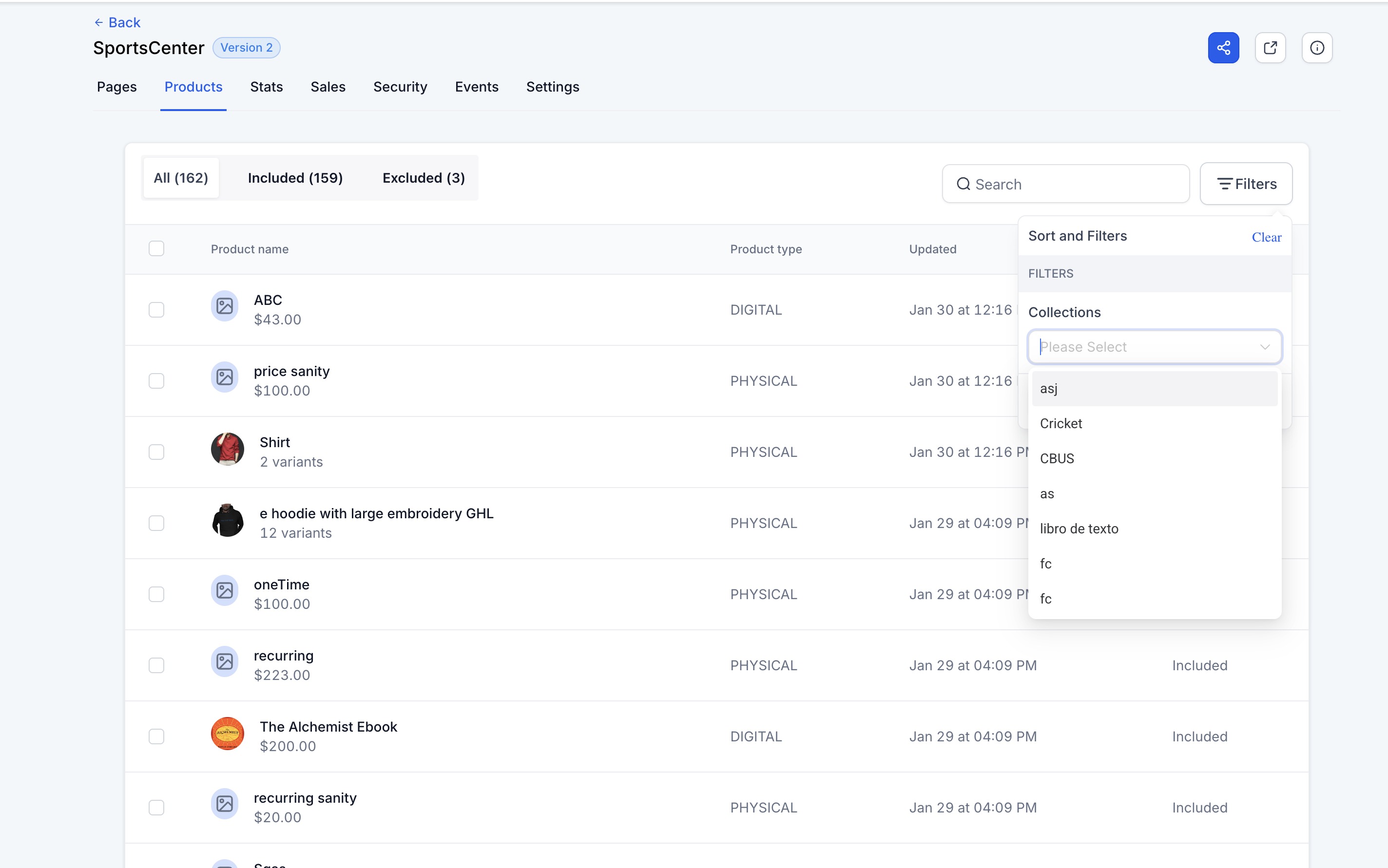 Search and filter the store-specific product list. Source [3].