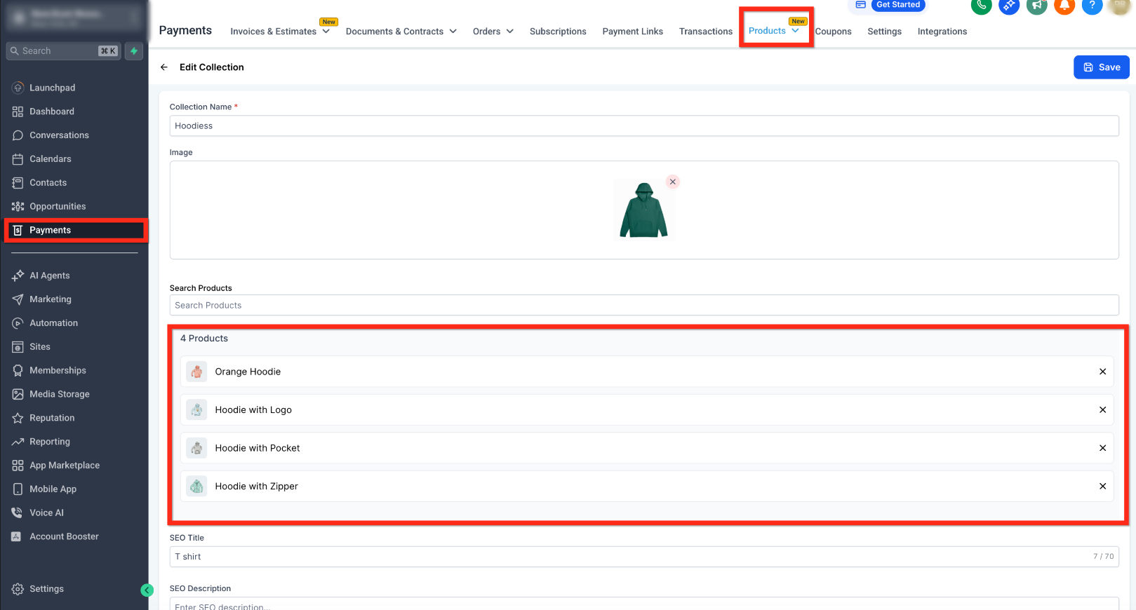 Manual collections use a selected list of products. Source [13].