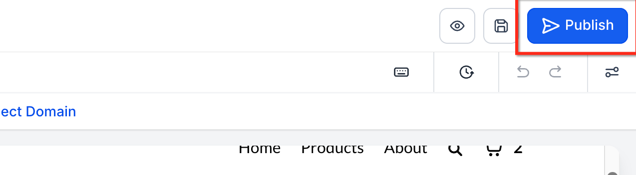 Publish page-builder changes so they reach the live store. Source [17].