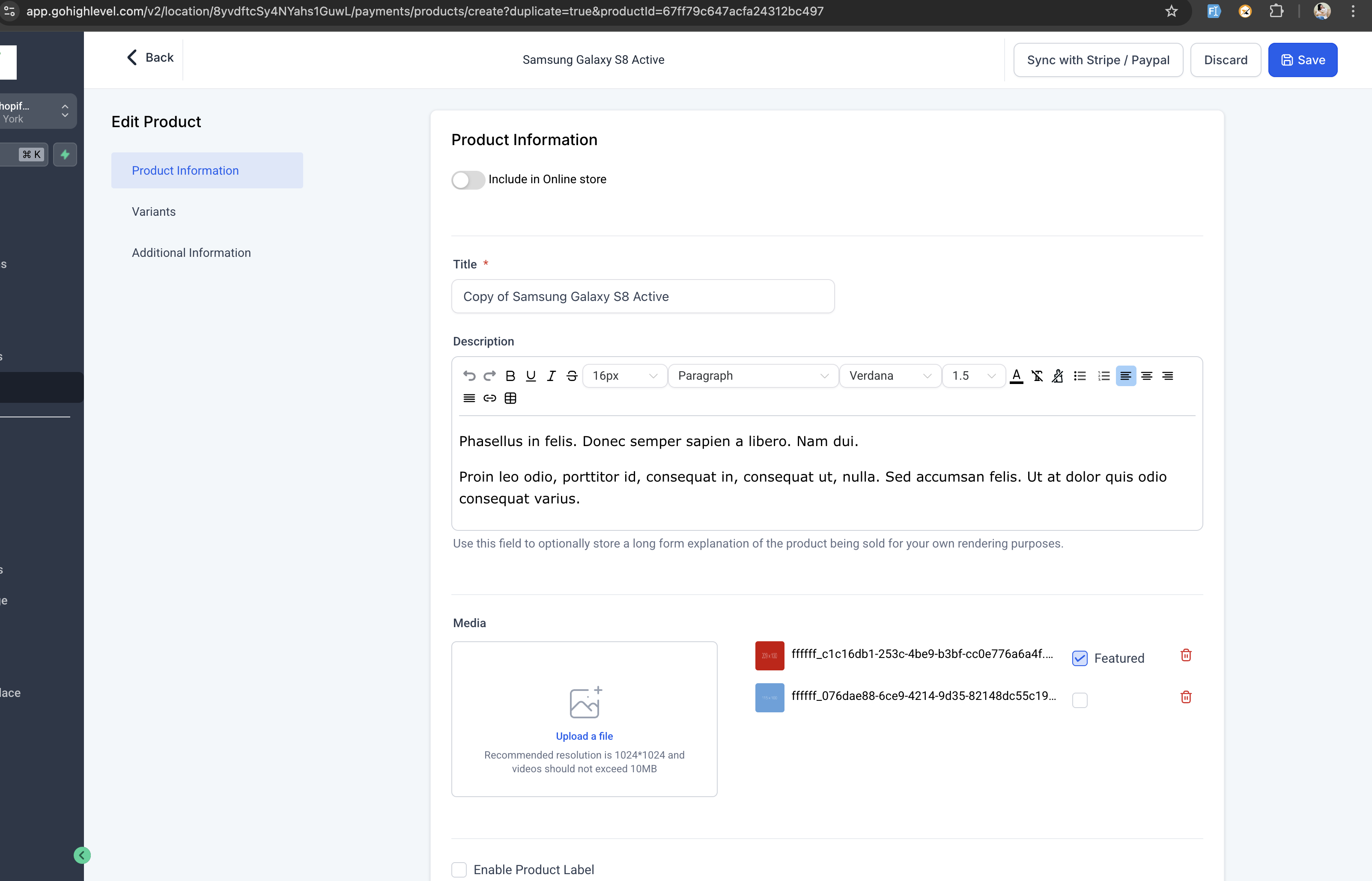 Review the copied product’s details before making it available. Source [23].